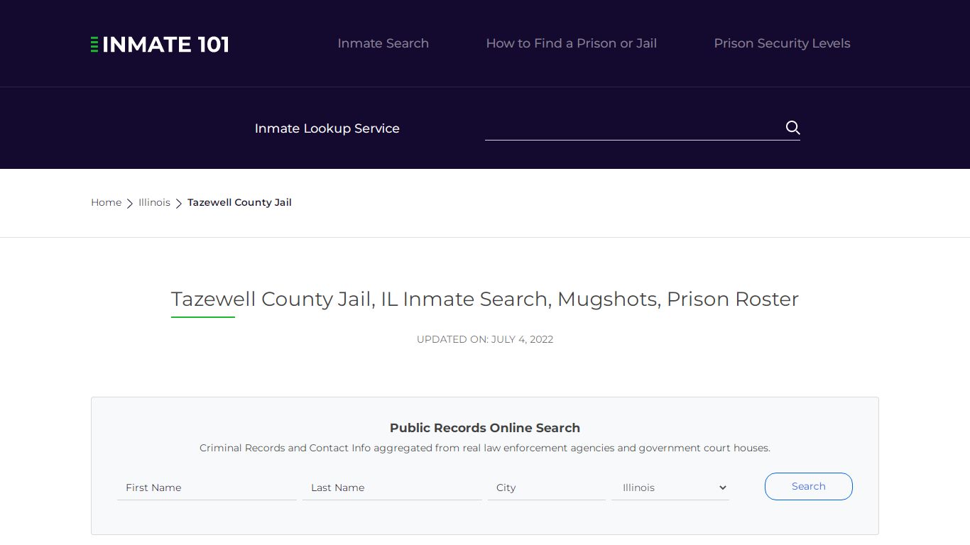 Tazewell County Jail, IL Inmate Search, Mugshots, Prison ...